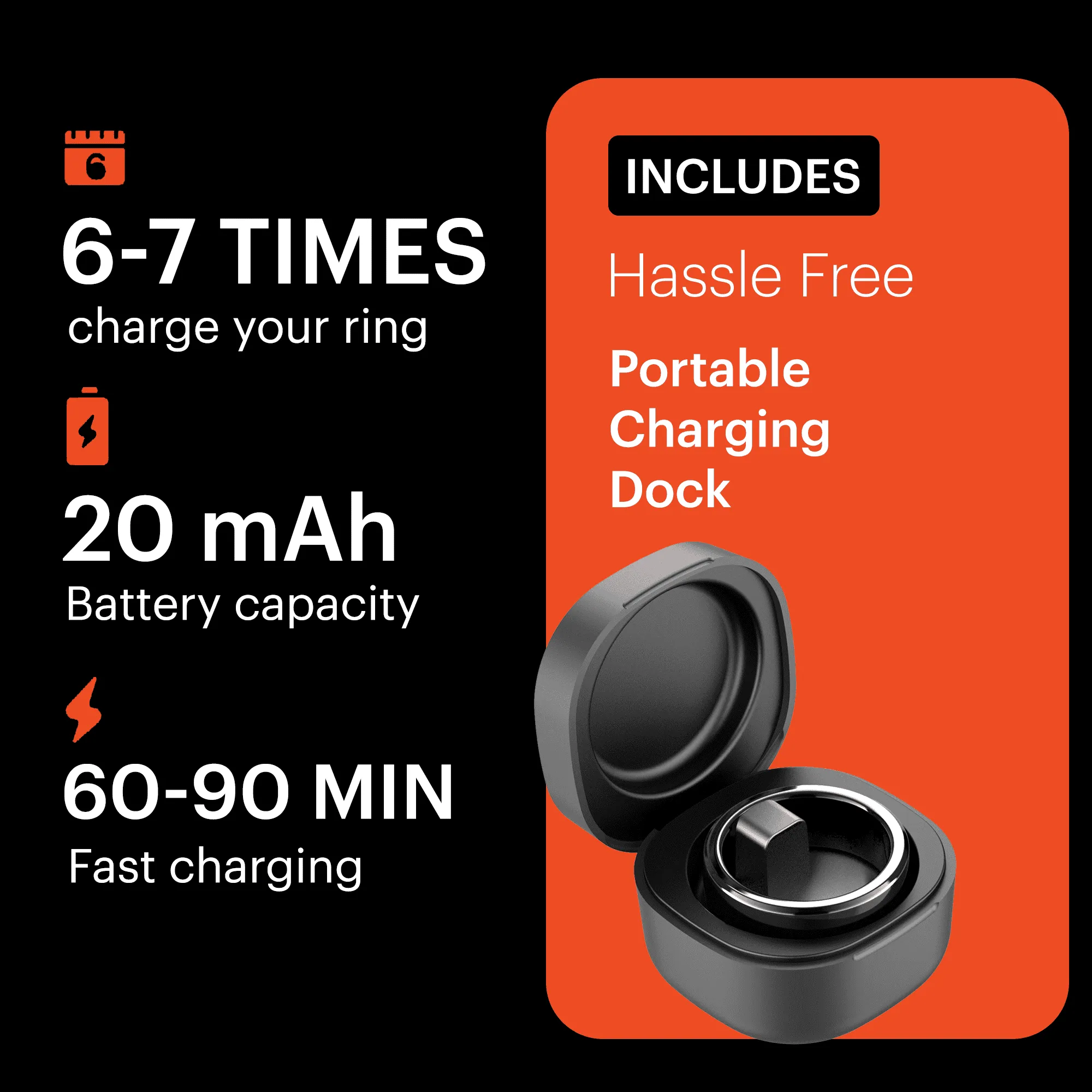 Uni•Q-Ring - Wireless Smart Ring (Stainless Steel Case, Waterproof, Chip RF03, BT Connection, Heart Rate & Sleep Monitoring, Sports Mode) - UniSex   Easy 15-Day Returns - UltraPods (Free Gift)