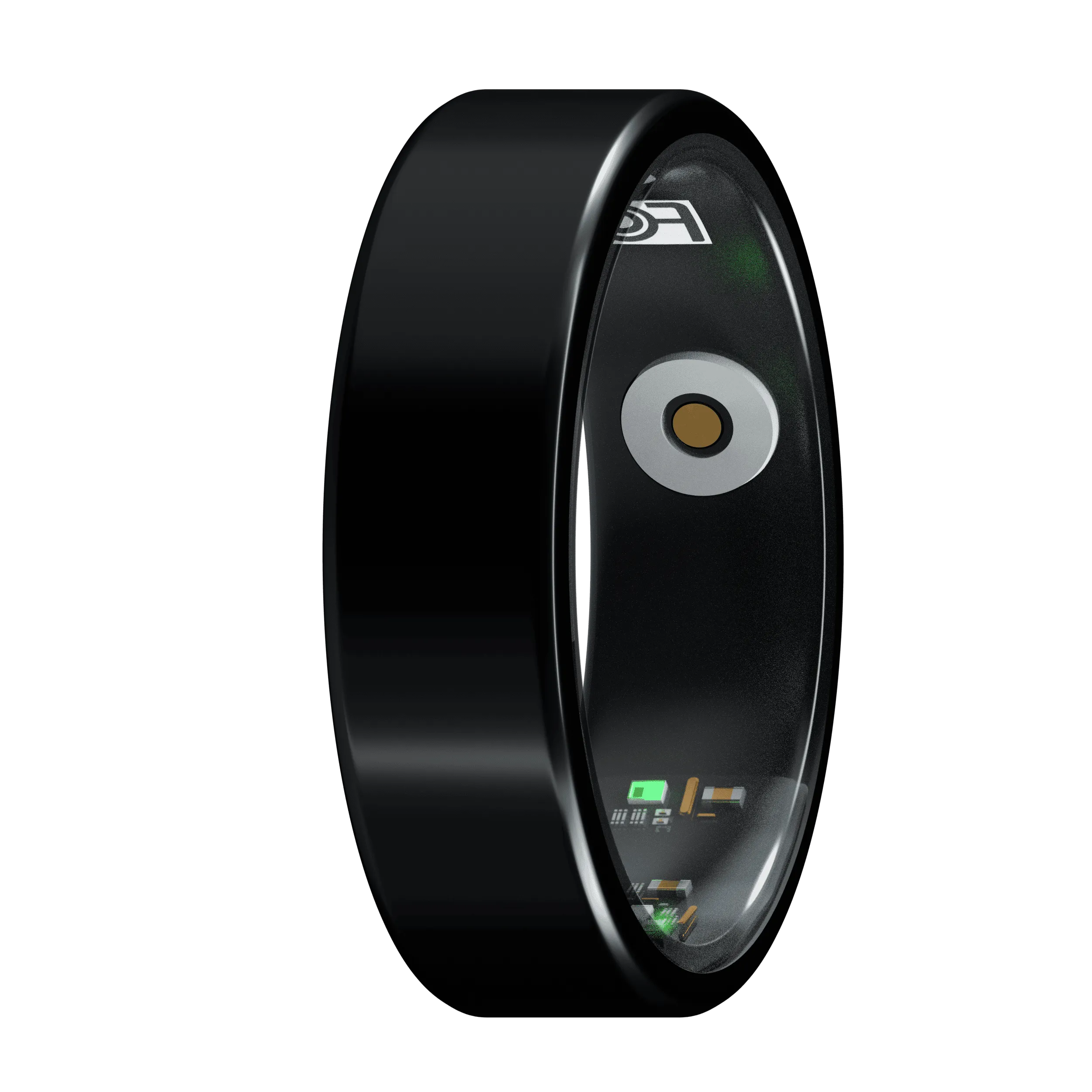 Uni•Q-Ring - Wireless Smart Ring (Stainless Steel Case, Waterproof, Chip RF03, BT Connection, Heart Rate & Sleep Monitoring, Sports Mode) - UniSex   Easy 15-Day Returns - UltraPods (Free Gift)