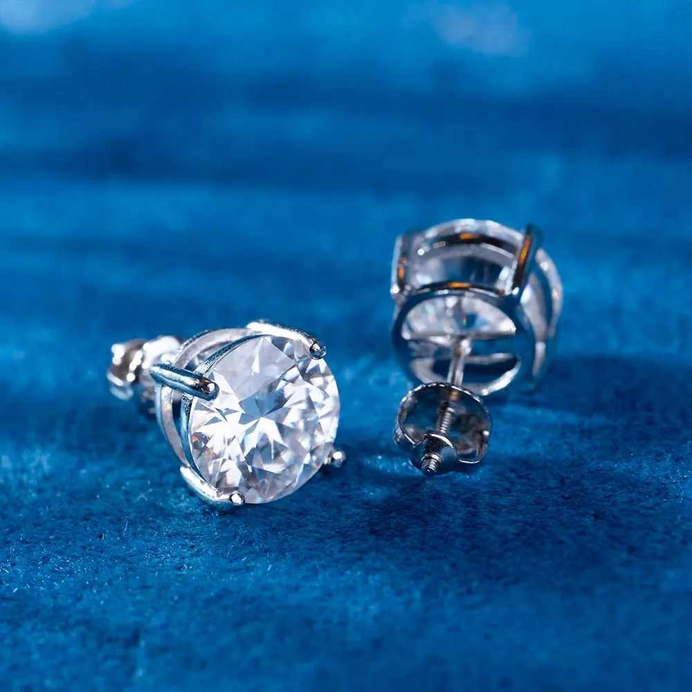 VVS Moissanite Stud Earrings (ALL SIZES)