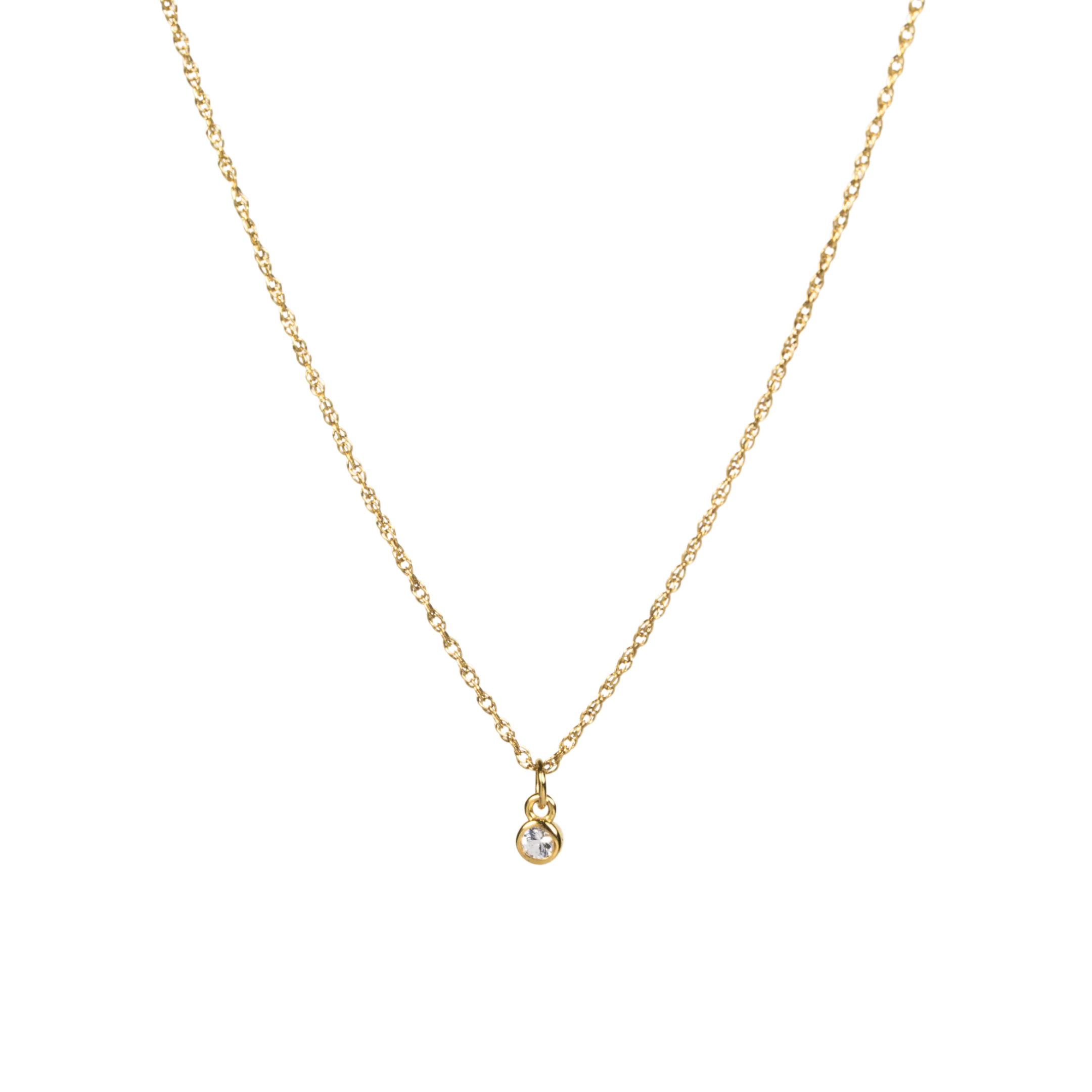 White Sapphire Necklace