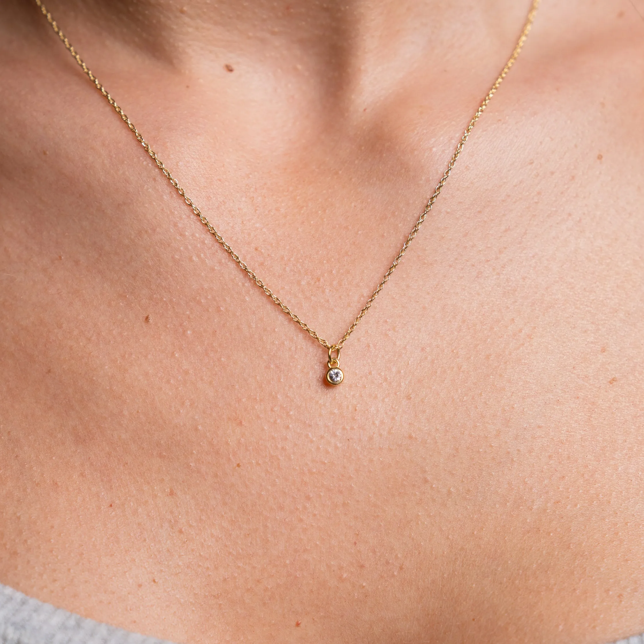 White Sapphire Necklace