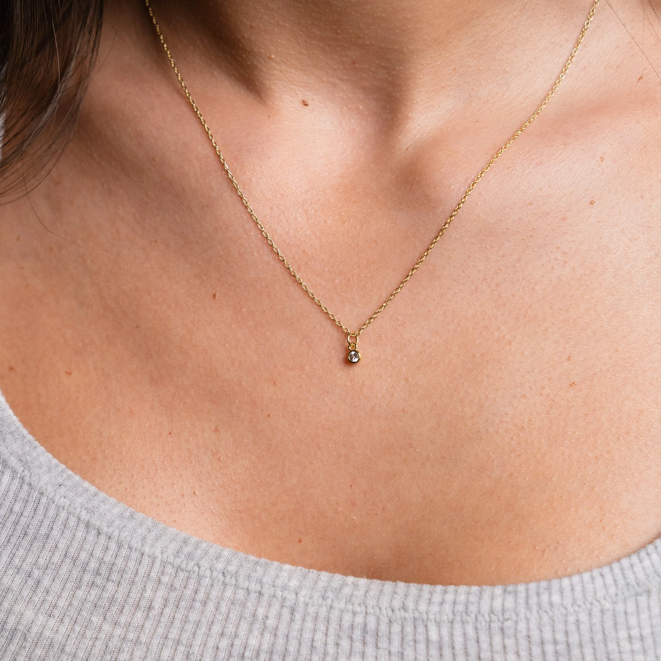 White Sapphire Necklace
