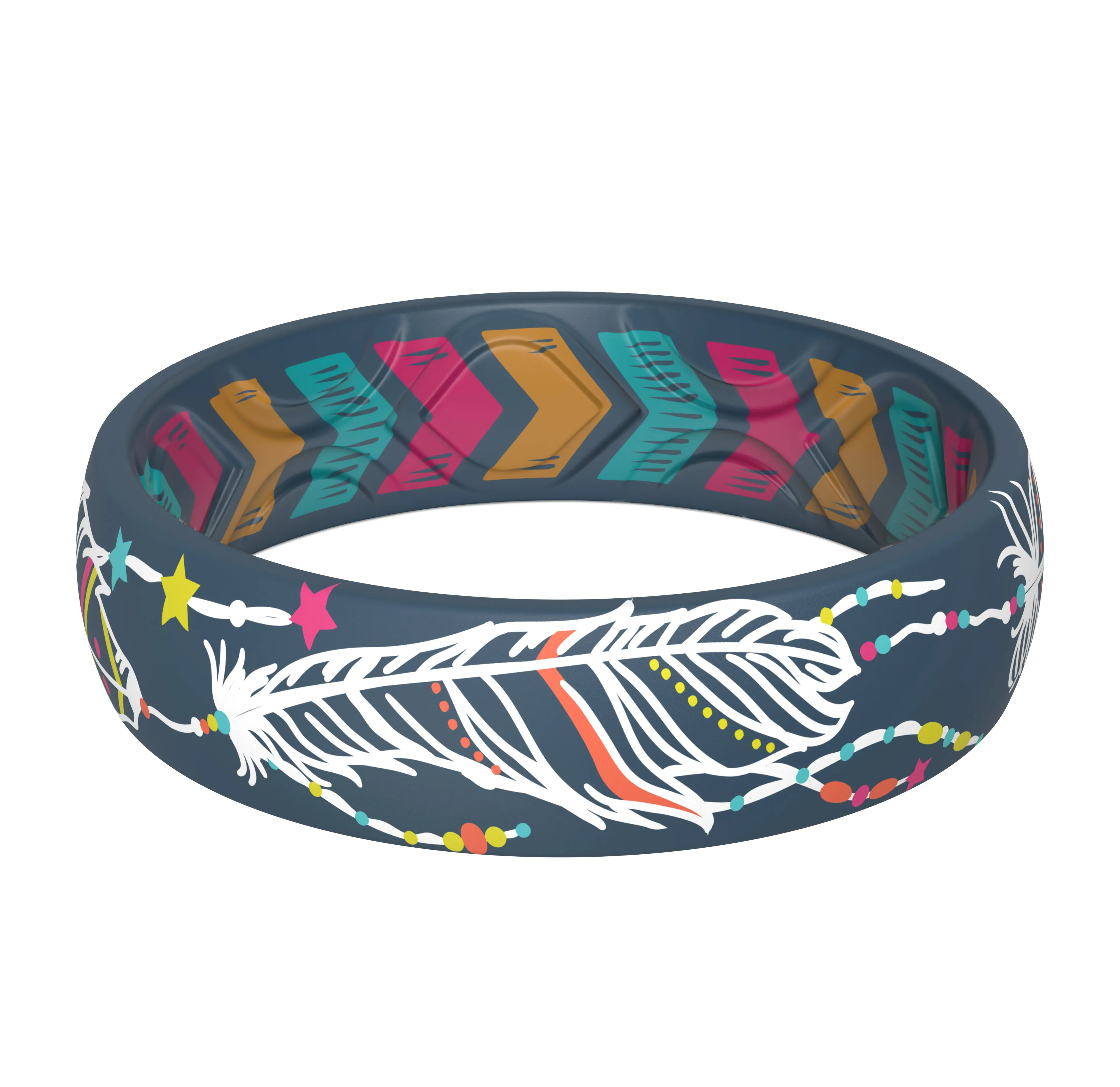 Women's Printed Harmony 4 - Silicone Ring