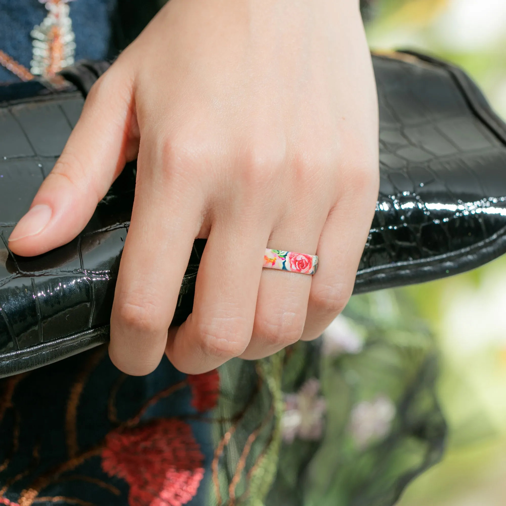 Women's Printed Harmony 4 - Silicone Ring