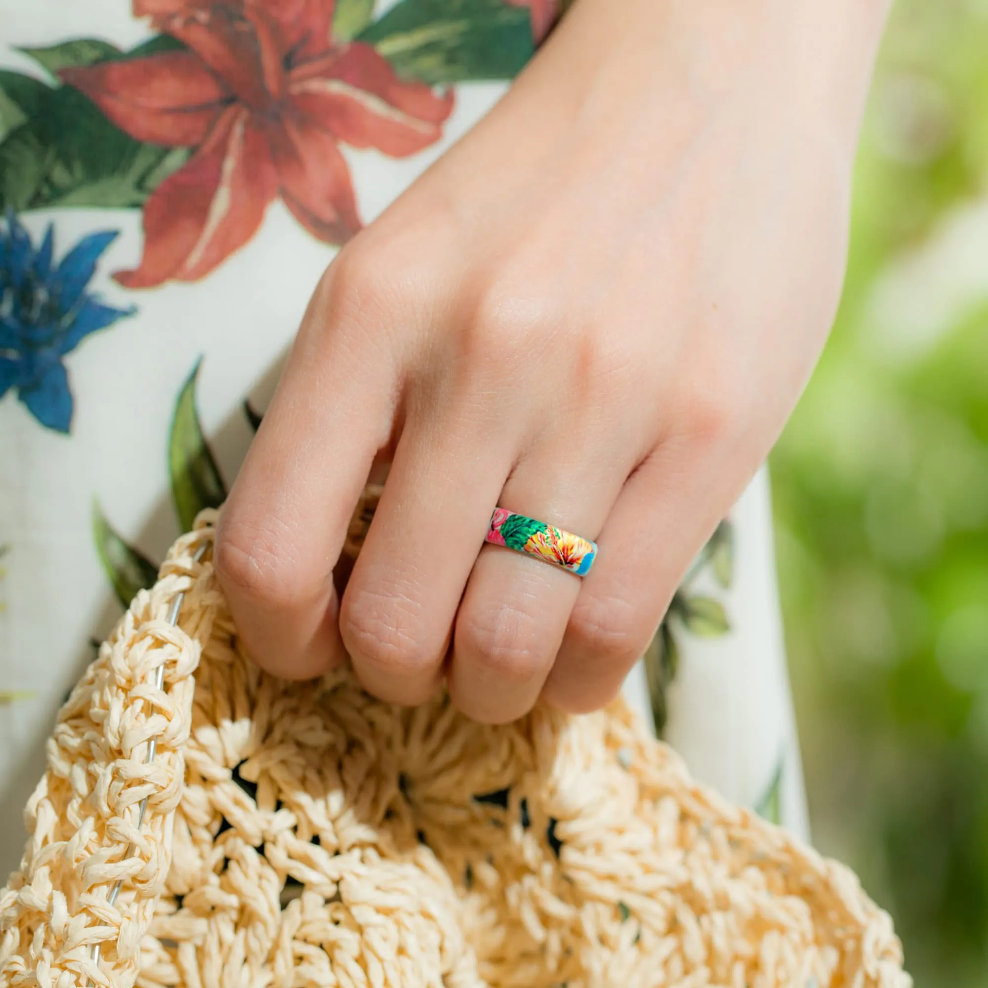 Women's Printed Harmony 4 - Silicone Ring