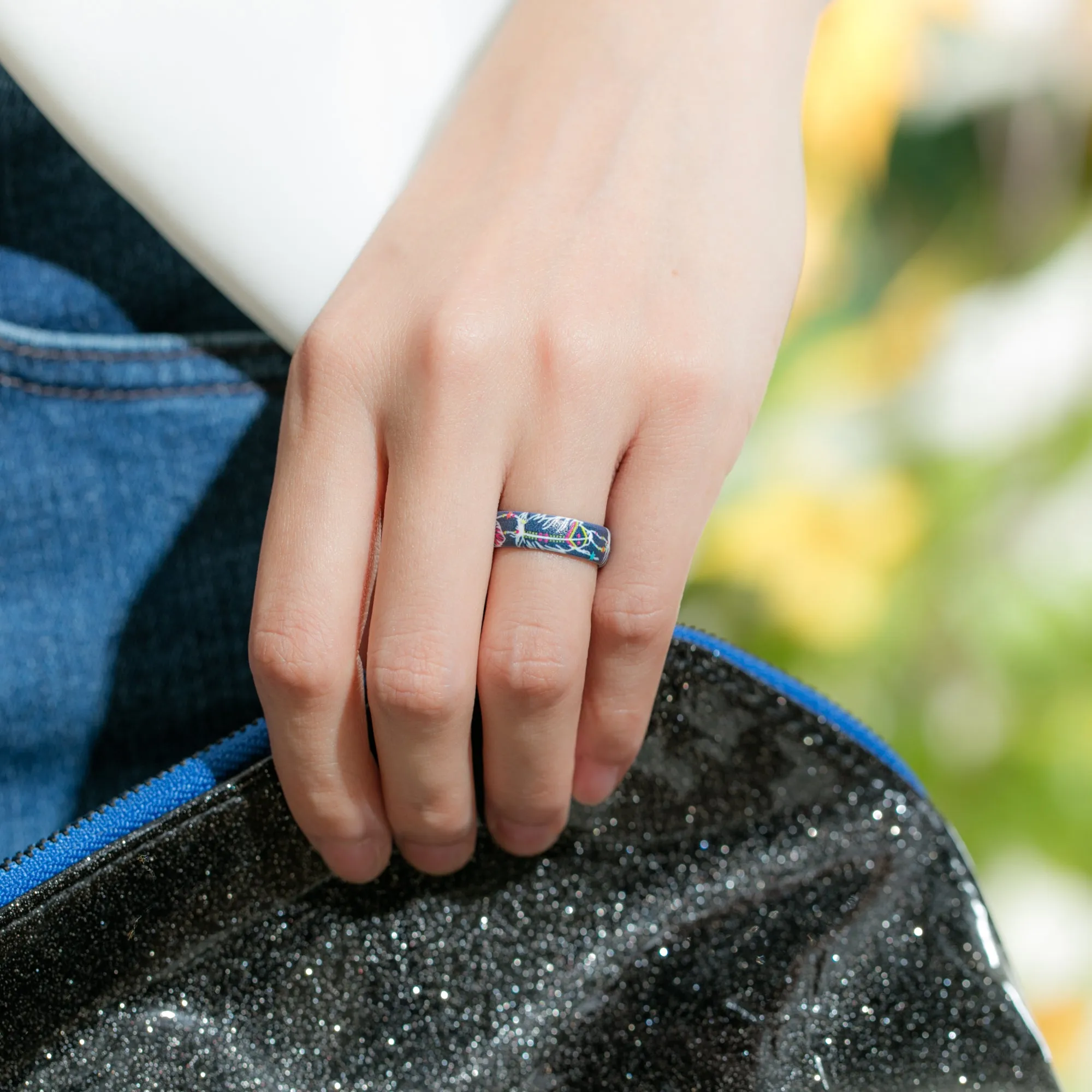 Women's Printed Harmony 4 - Silicone Ring